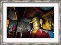 Framed Golden Buddha, Shey, Ladakh, India