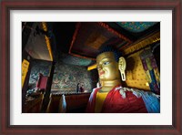 Framed Golden Buddha, Shey, Ladakh, India