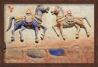 Framed India, Ladakh, Thiksey, Indian and Buddhist gods