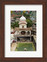 Framed Sri Guru Nanak Ji Gurdwara Shrine, Manikaran, Himachal Pradesh, India