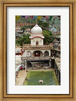 Framed Sri Guru Nanak Ji Gurdwara Shrine, Manikaran, Himachal Pradesh, India