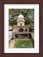 Framed Sri Guru Nanak Ji Gurdwara Shrine, Manikaran, Himachal Pradesh, India