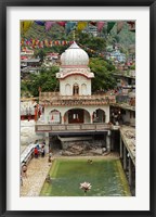 Framed Sri Guru Nanak Ji Gurdwara Shrine, Manikaran, Himachal Pradesh, India