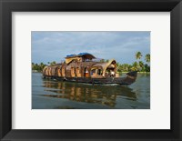 Framed Cruise Boat in Backwaters, Kerala, India
