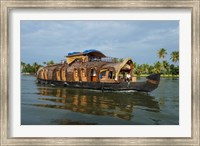 Framed Cruise Boat in Backwaters, Kerala, India