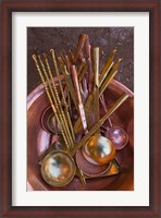 Framed Metal spoons, Lijiang Market, Lijiang, Yunnan Province, China
