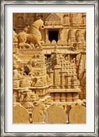 Framed Carvings on Jain Temple, Jaisalmer, India