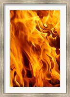 Framed Close-up of fire flames, Jodhpur, India