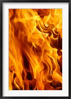 Framed Close-up of fire flames, Jodhpur, India