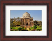 Framed Mosque of Sheesh Gumbad, Lodhi Gardens, New Delhi, India