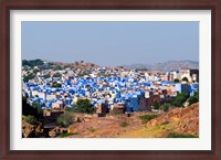 Framed Blue City of Jodhpur from Fort Mehrangarh, Rajasthan, India