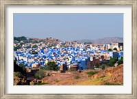 Framed Blue City of Jodhpur from Fort Mehrangarh, Rajasthan, India