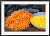 Framed Market Food in Shahpura, Rajasthan, Near Jodhpur, India