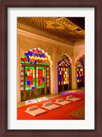 Framed Stained Glass Windows of Fort Palace, Jodhpur at Fort Mehrangarh, Rajasthan, India