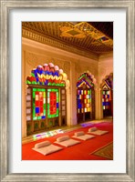 Framed Stained Glass Windows of Fort Palace, Jodhpur at Fort Mehrangarh, Rajasthan, India