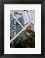 Framed Reflections On Building, Hong Kong, China