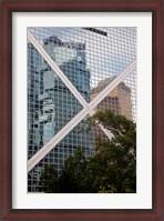 Framed Reflections On Building, Hong Kong, China
