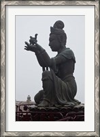 Framed Tian Tan Statues, Hong Kong, China