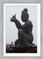 Framed Tian Tan Statues, Hong Kong, China