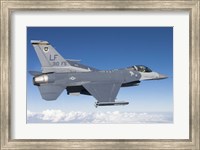 Framed F-16C Fighting Falcon during a sortie over Arizona