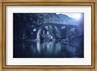 Framed Dyavolski most arch bridge in the Rhodope Mountains, Ardino, Bulgaria