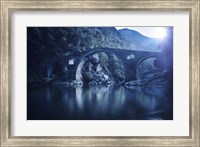 Framed Dyavolski most arch bridge in the Rhodope Mountains, Ardino, Bulgaria