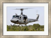 Framed US Air Force TH-1H Huey II during a training sortie in Alabama