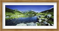 Framed Ribno Banderishko River in Pirin National Park, Bulgaria