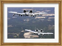 Framed Two A-10C Thunderbolt aircraft near Moody Air Force Base, Georgia