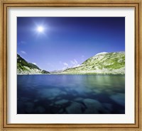 Framed Okoto Lake in the Pirin Mountains, Pirin National Park, Bulgaria