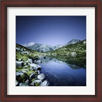 Framed Ribno Banderishko Lake in Pirin National Park, Bulgaria