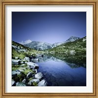 Framed Ribno Banderishko Lake in Pirin National Park, Bulgaria