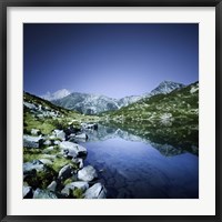 Framed Ribno Banderishko Lake in Pirin National Park, Bulgaria