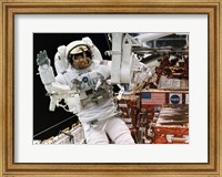 Framed Astronaut in a Space Shuttle