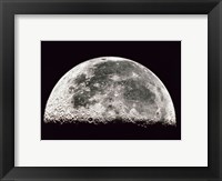 Framed Close-up of a Half Moon