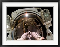 Framed Astronaut Taking a Self-Portrait in space