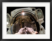 Framed Astronaut Taking a Self-Portrait in space