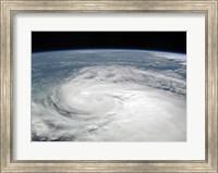 Framed Tropical Storm Fay August 19, 2008 from the International Space Station