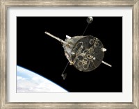 Framed Hubble Space Telescope