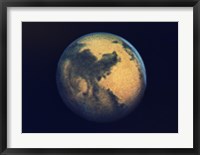 Framed Mars seen through the Hubble Telescope
