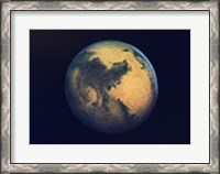 Framed Mars seen through the Hubble Telescope