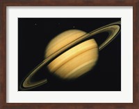 Framed Saturn's Icy Moons