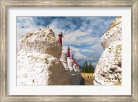 Framed Chortens at the Thiksey Monastery, Leh, Ladakh, India