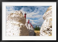 Framed Chortens at the Thiksey Monastery, Leh, Ladakh, India