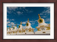 Framed India, Jammu and Kashmir, Ladakh, Leh, chortens at Thiksey Monastery