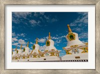 Framed India, Jammu and Kashmir, Ladakh, Leh, chortens at Thiksey Monastery