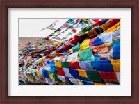 Framed India, Jammu and Kashmir, Ladakh, Namshangla Pass prayer flags