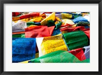 Framed Prayer flags, Namshangla Pass, Ladakh, India