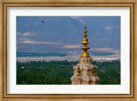 Framed India, Ladakh, Leh, Gonpa Soma Jokhang spire,