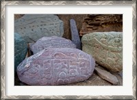 Framed Prayer stones, Ladakh, India